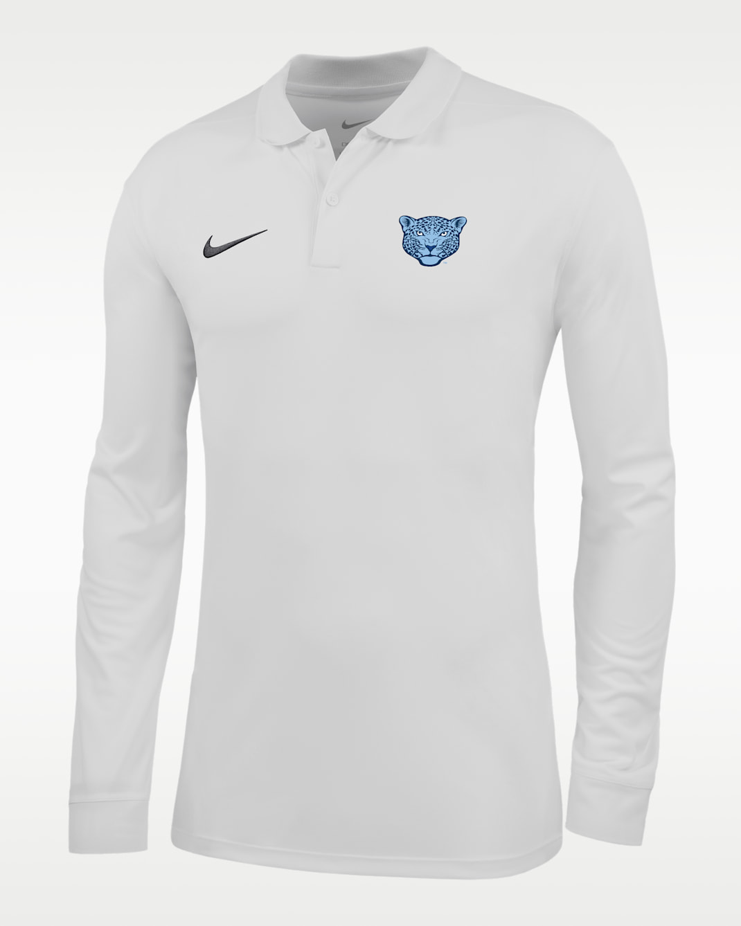 Nike College (Spelman College) Men's Dri-FIT Long-Sleeve Polo - White