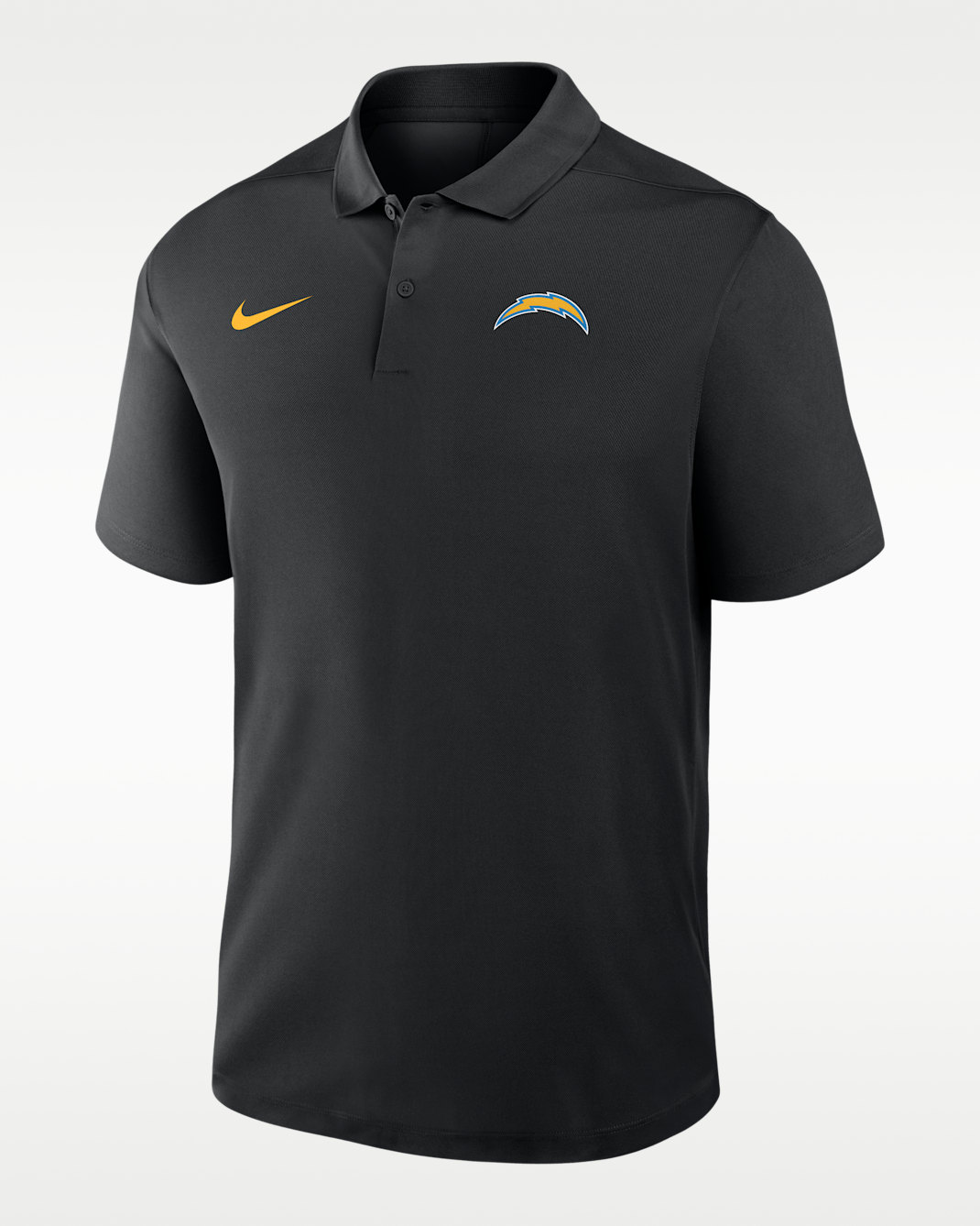 Los Angeles Chargers Logo Victory Men's Nike Dri-FIT NFL Polo - Black