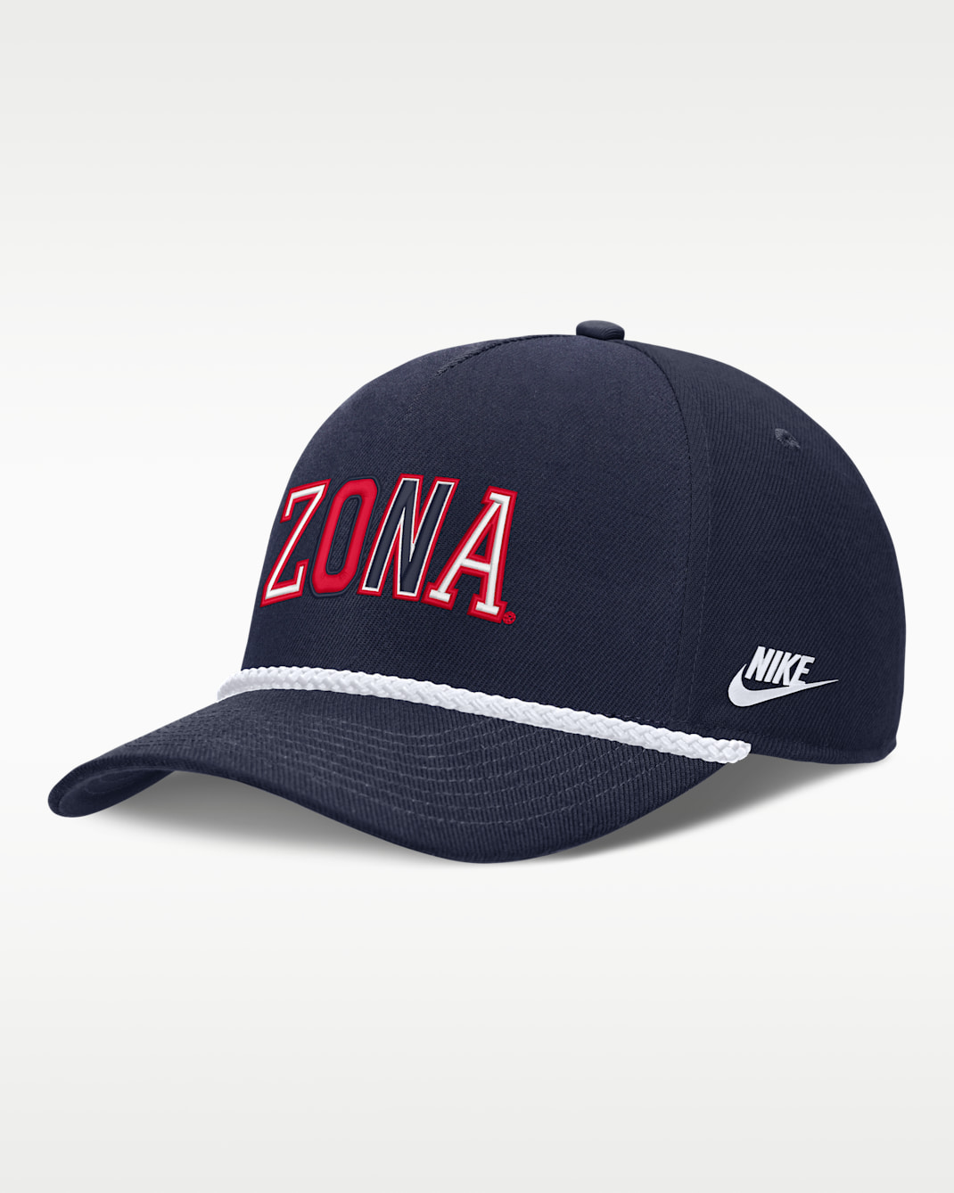 Arizona Legacy Basketball Rope Rise Men's Nike College Adjustable Hat - Navy Blue/Red/White/White