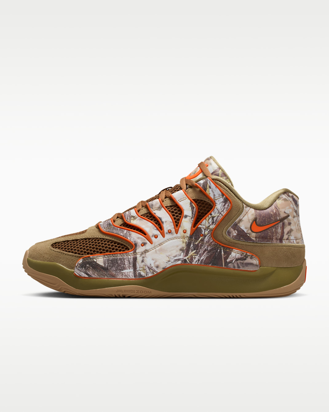 KD18 EP Basketball Shoes - Coyote/Medium Brown/Safety Orange