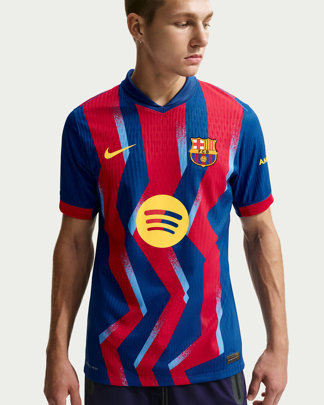Maglia da calcio ufficiale Nike Dri-FIT FC Barcelona 2025/26 Match Fourth - Uomo - Gym Blue/Gym Blue/Salsa Red/Opti Yellow