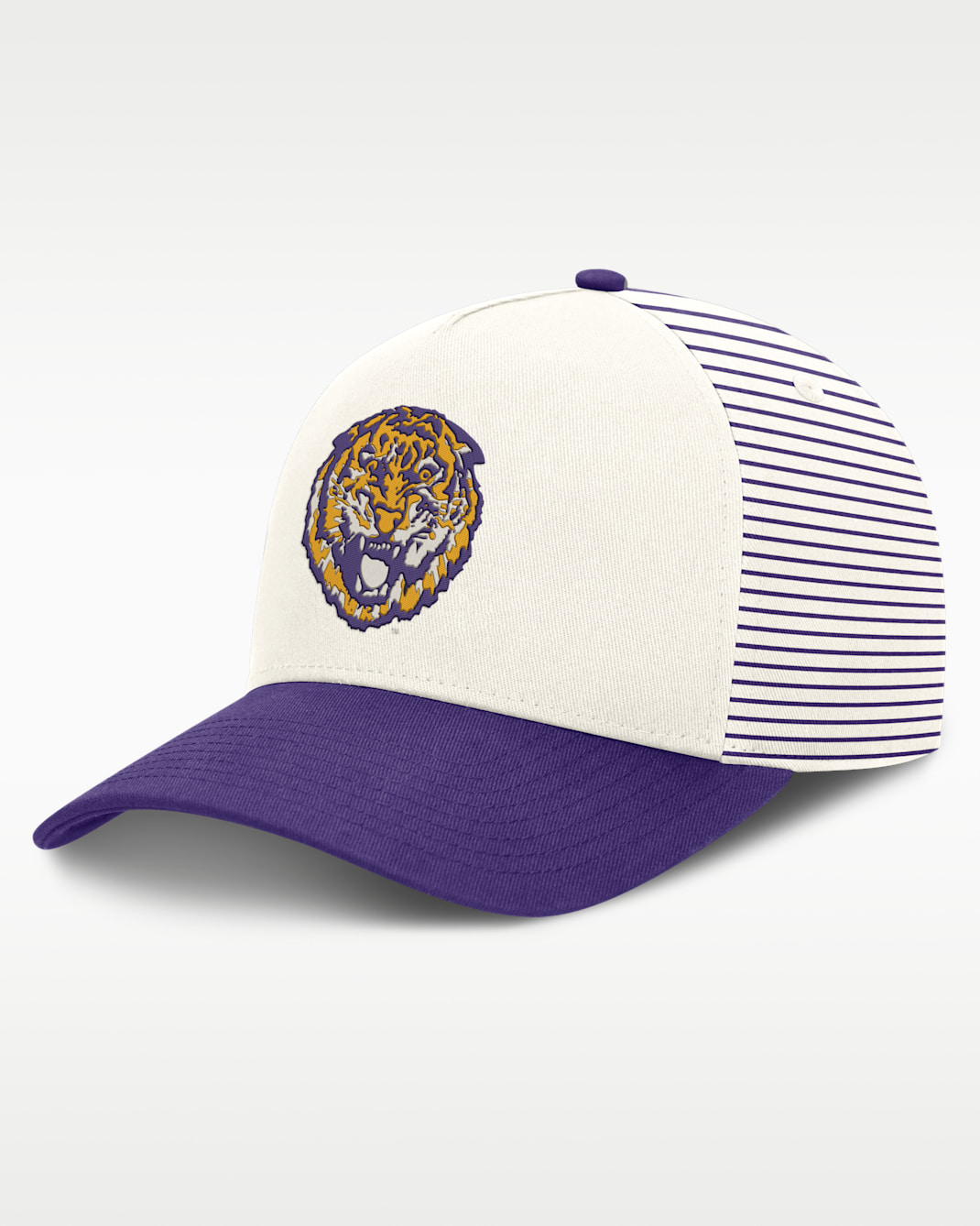 LSU Rise Men's Nike Dri-FIT College A-Frame Adjustable Hat - White