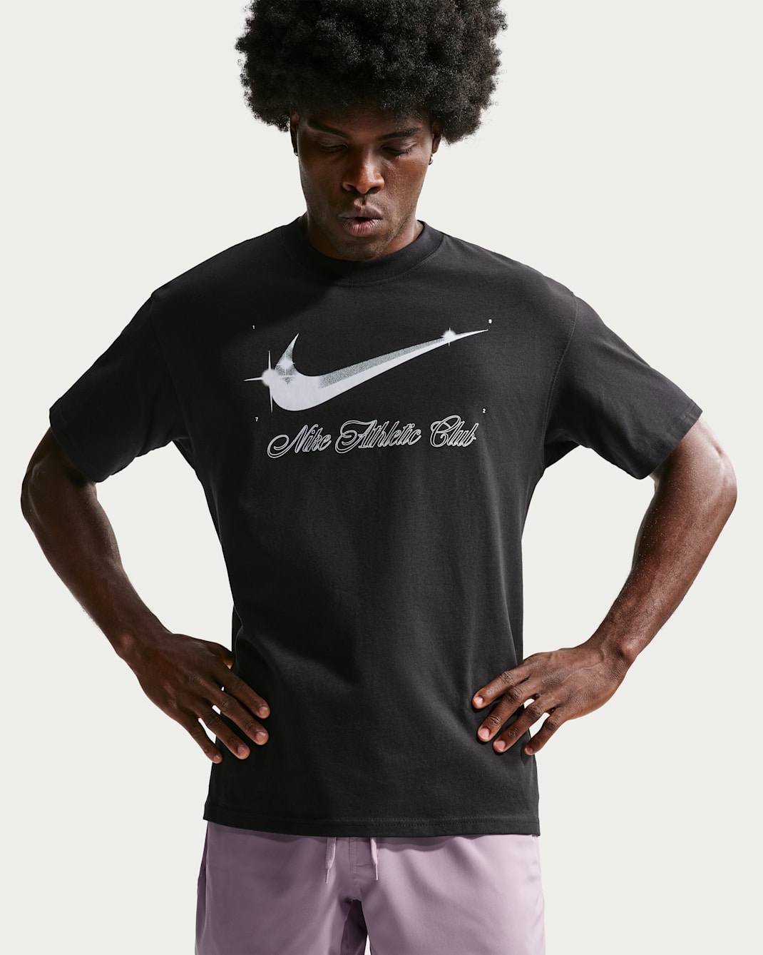 Playera N.A.C. para hombre Nike - Negro/Blanco
