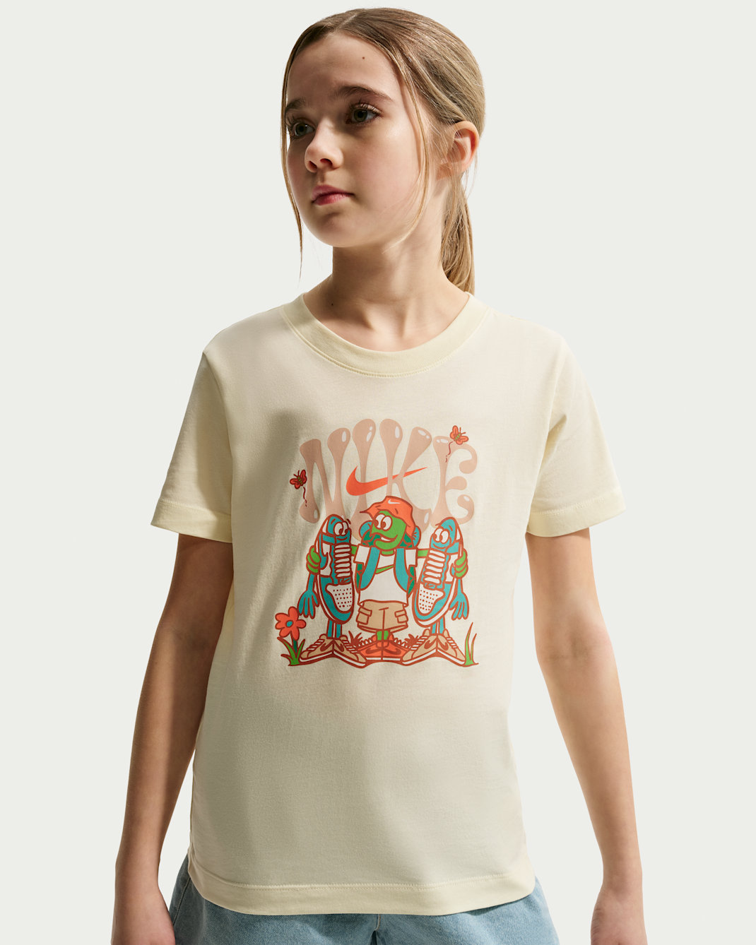 Nike Sportswear Big Kids' T-Shirt - Coconut Milk
