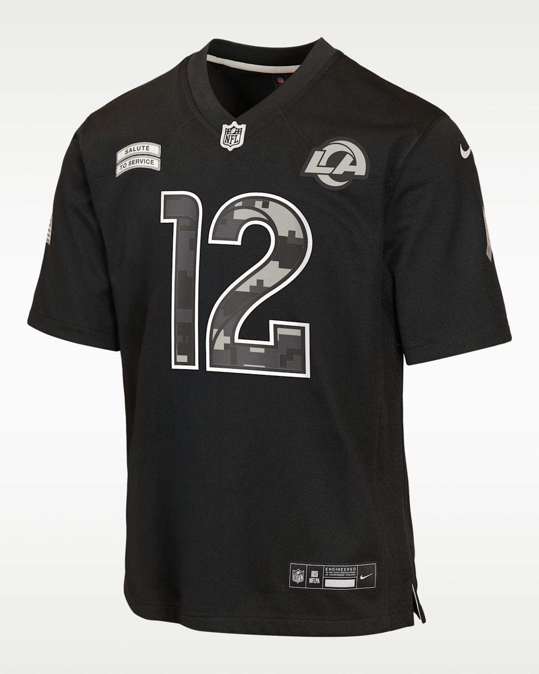 Puka Nacua Los Angeles Rams Salute to Service Big Kids' Nike NFL Game Jersey - Black