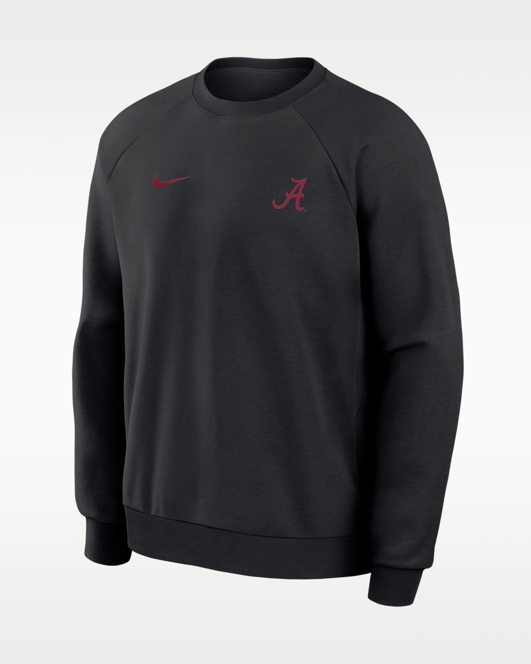 Sudadera de cuello redondo sin cierre universitaria Nike Dri-FIT para hombre Alabama Premium Performance - Negro