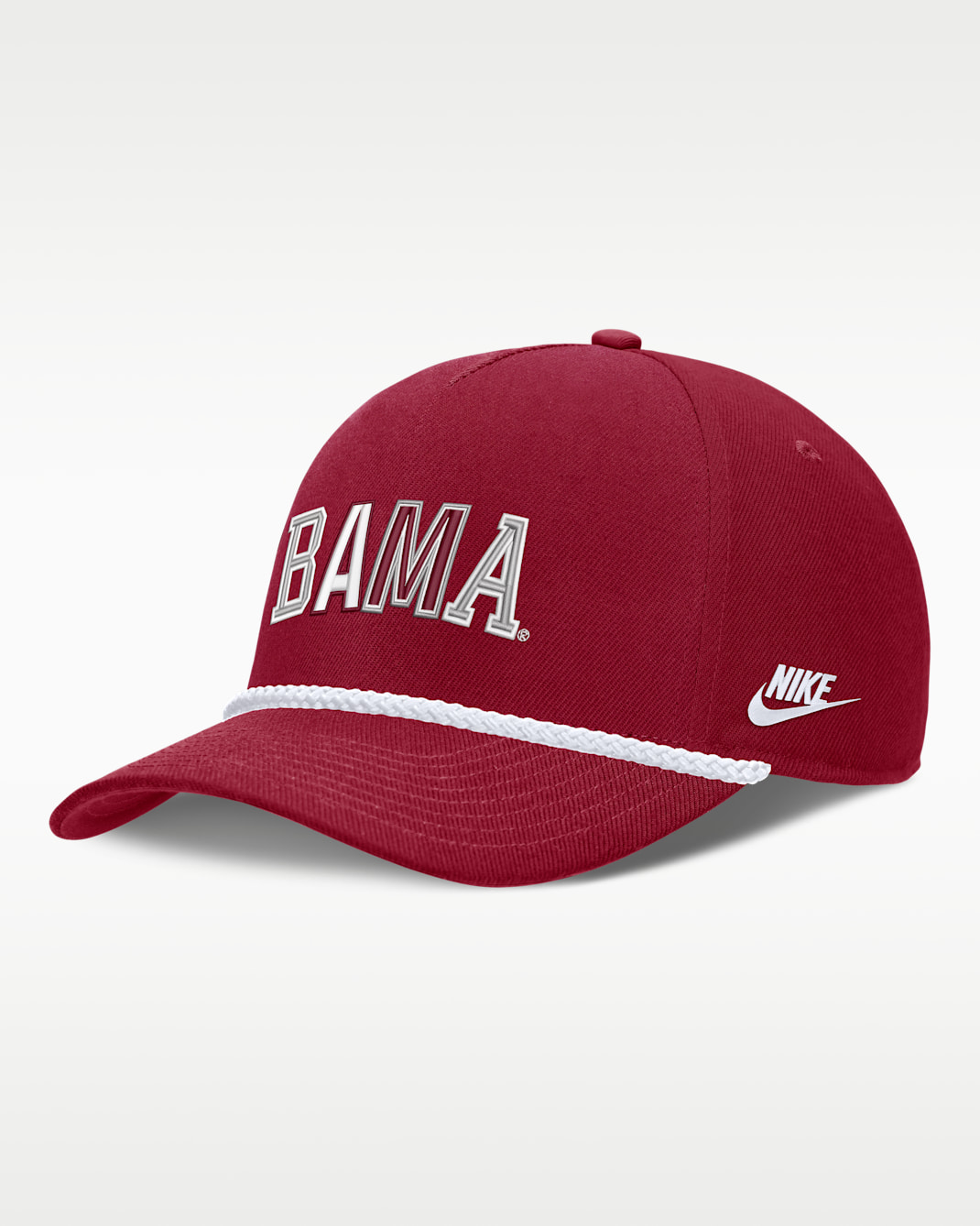 Alabama Legacy Basketball Rope Rise Men's Nike College Adjustable Hat - Team Crimson