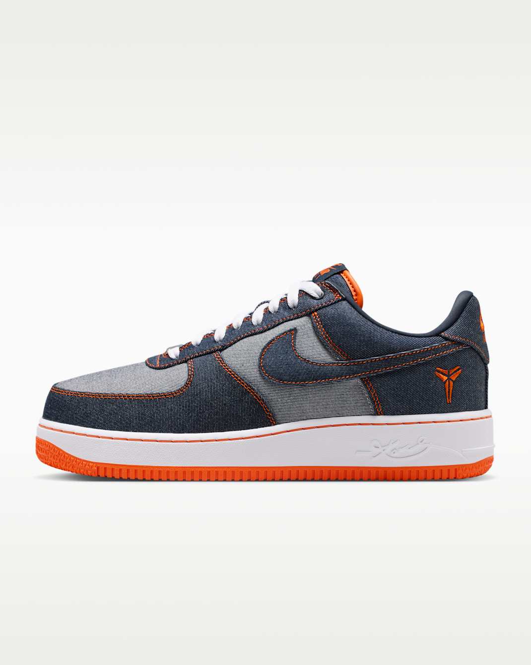 Nike Air Force 1 Low Protro Denim Men's Shoes - Obsidian/White/Safety Orange
