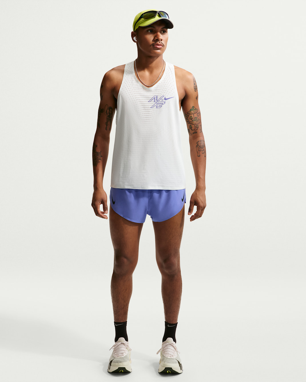 Ανδρικό σορτς για τρέξιμο Dri-FIT ADV με επένδυση εσωτερικού σορτς Nike AeroSwift 5 cm - Sapphire/Μαύρο