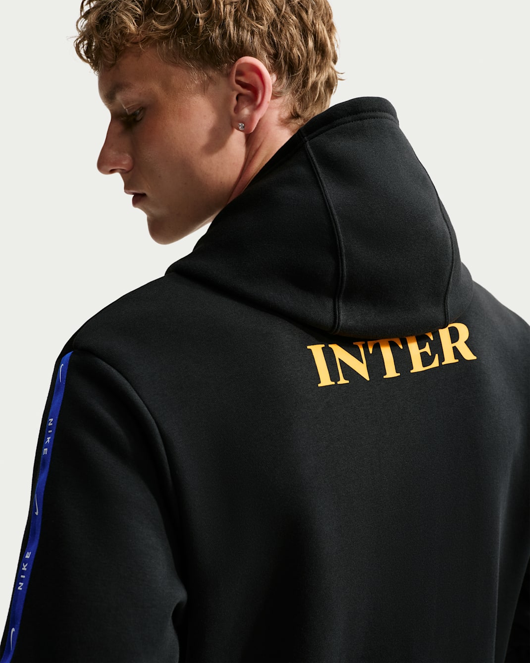 Inter Milan City Side Men's Nike Soccer Full-Zip Fleece Hoodie