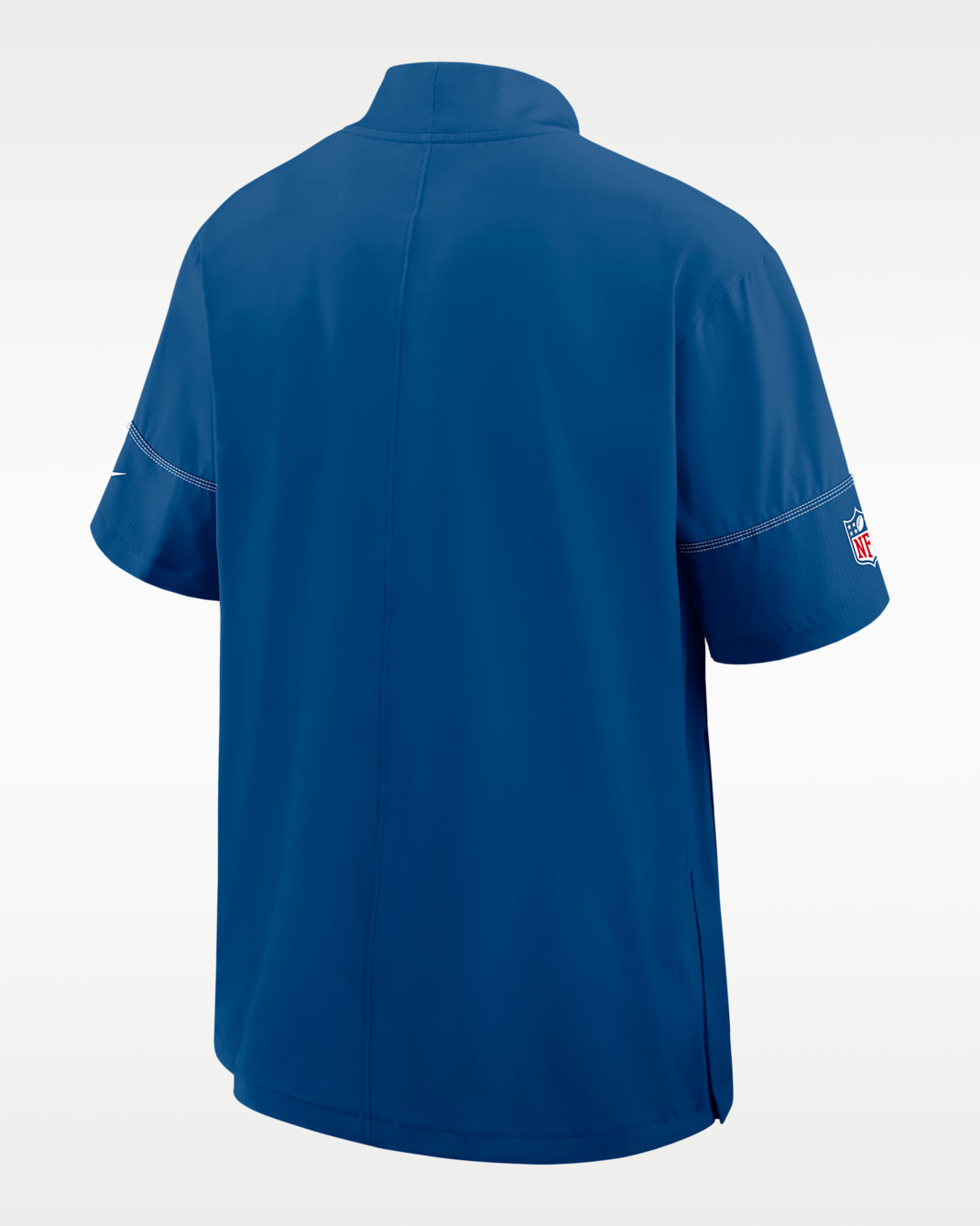 Indianapolis Colts Sideline Coach Men's Nike NFL 1/2-Zip Short-Sleeve Hooded Jacket