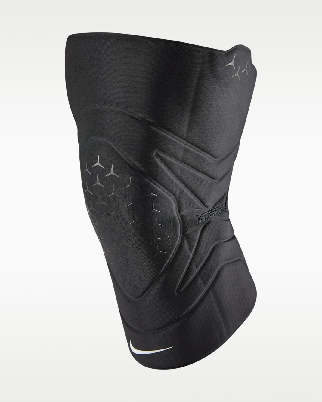 나이키 프로 클로즈드 파텔라 무릎 슬리브 - 블랙/화이트