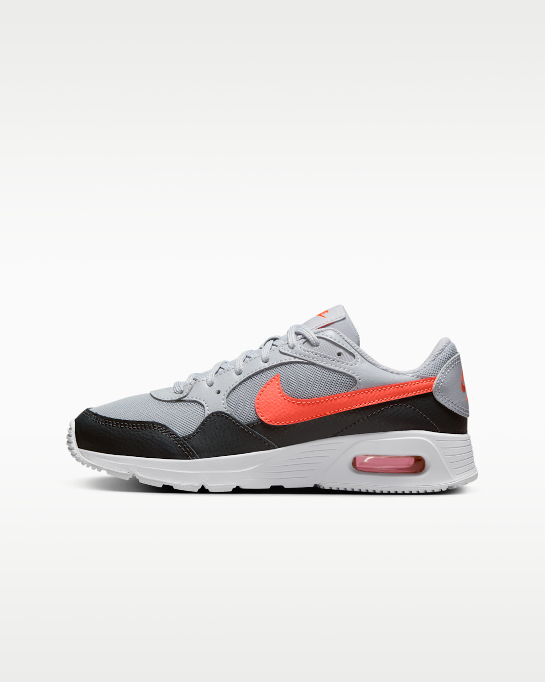 Tenis para niños grandes Nike Air Max SC - Gris lobo/Antracita/Blanco/Carmesí brillante