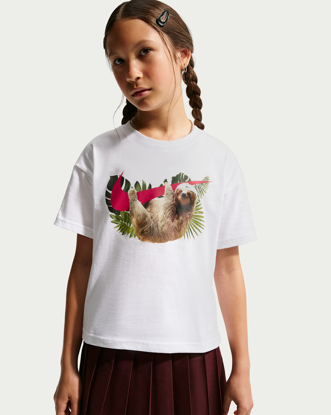 Nike Sportswear Older Kids' (Girls') T-Shirt - White