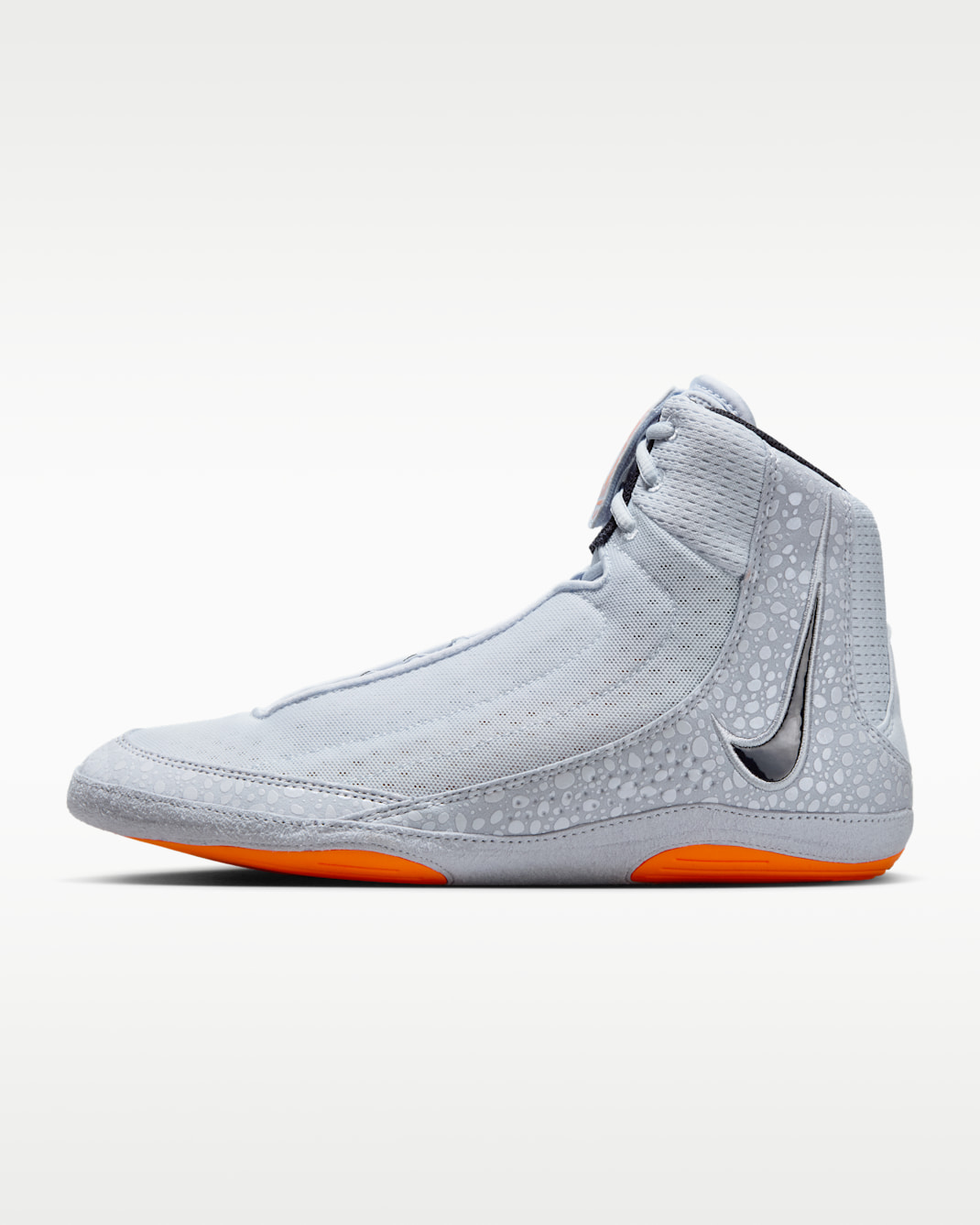 Nike Inflict 4 SE Wrestling Shoes - Football Grey/Sky Grey/Total Orange/Dark Obsidian