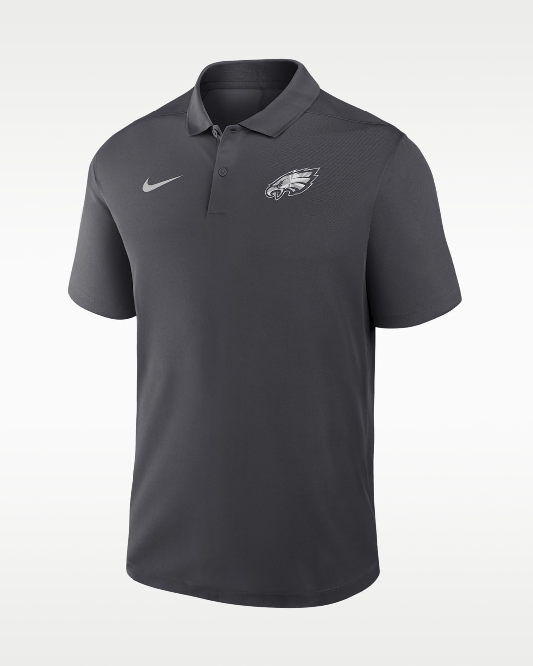 Philadelphia Eagles Fractal Logo Victory Men's Nike Dri-FIT NFL Polo - Anthracite