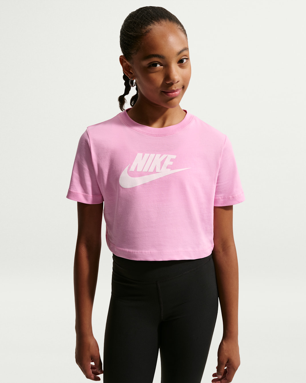 Kort t-shirt Nike Sportswear för ungdom (tjejer) - Pink Rise