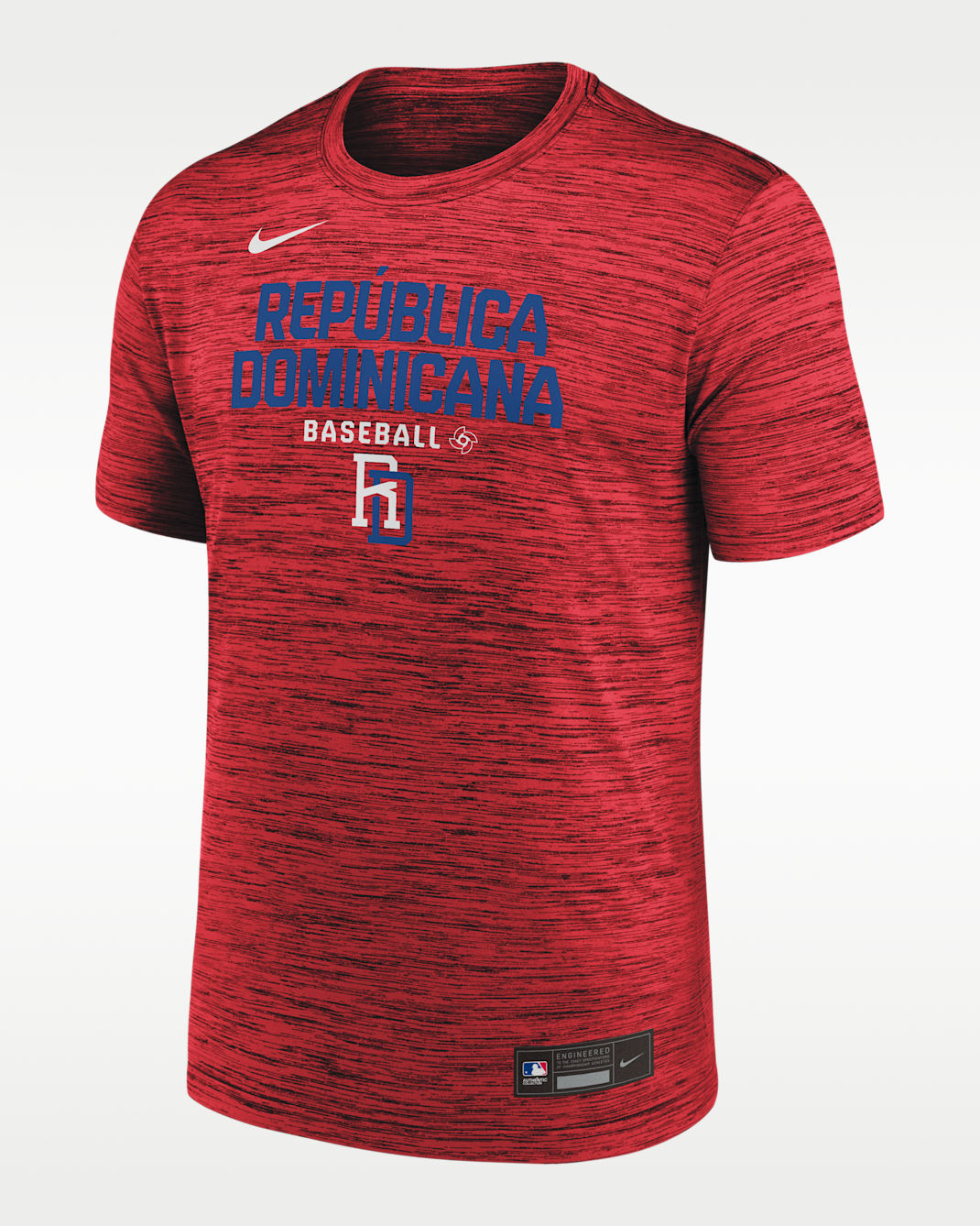 Playera Nike Dri-FIT para hombre Dominican Republic National Baseball Team 2026 World Baseball Classic Velocity - Rojo
