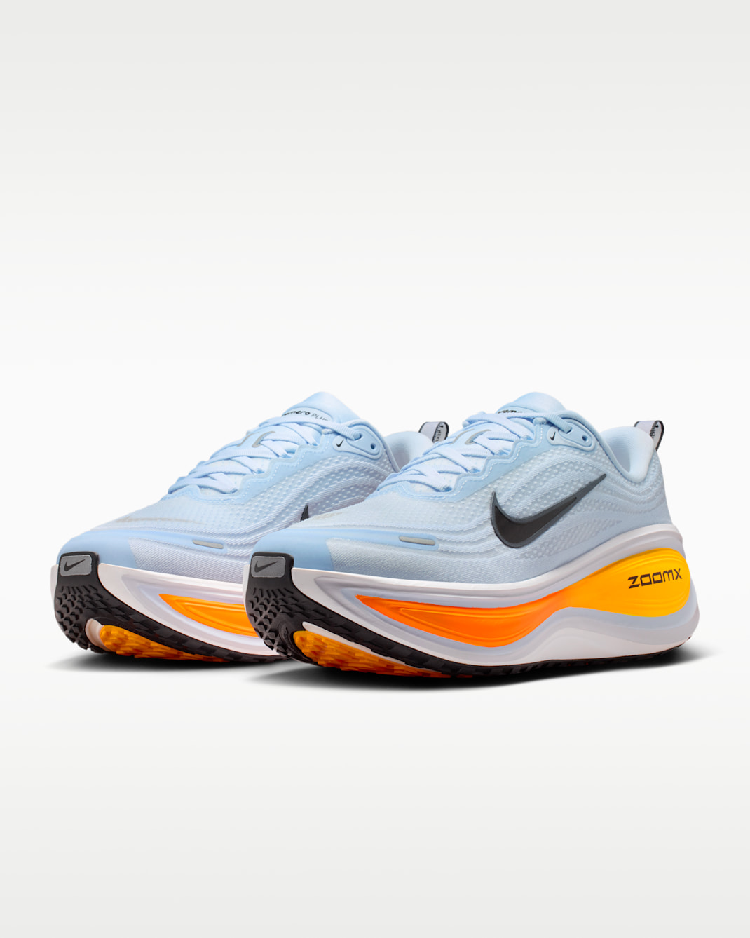 Nike Vomero Plus Men's Road Running Shoes - Hydrogen Blue/White/Total Orange/Black