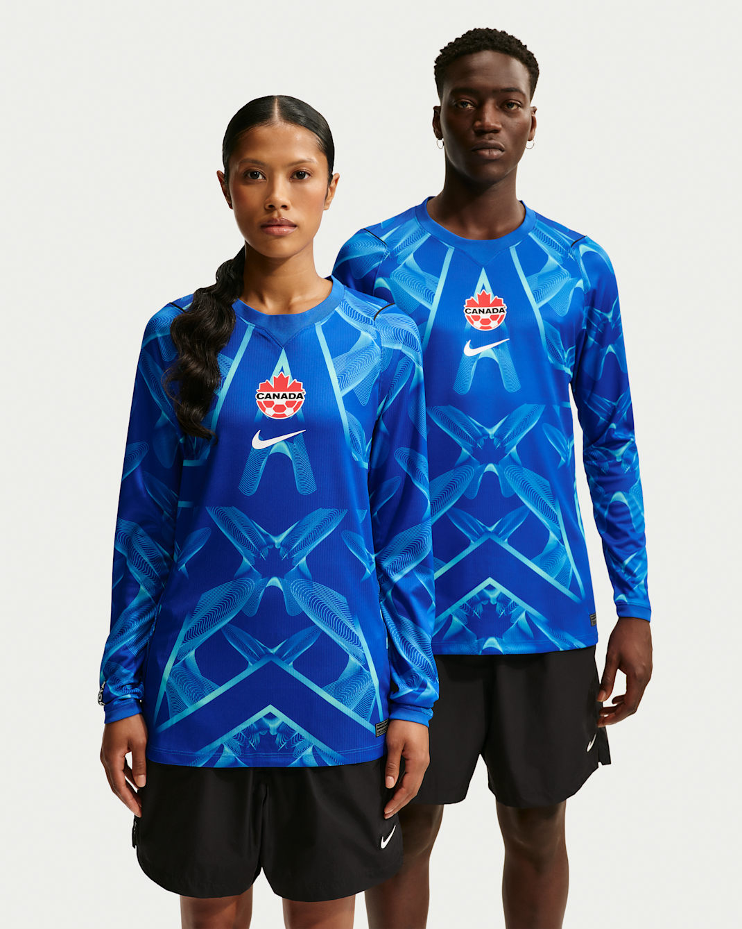 Maillot de gardien de but à manches longues Canada x NOCTA pour homme - Lyon Blue/Blanc