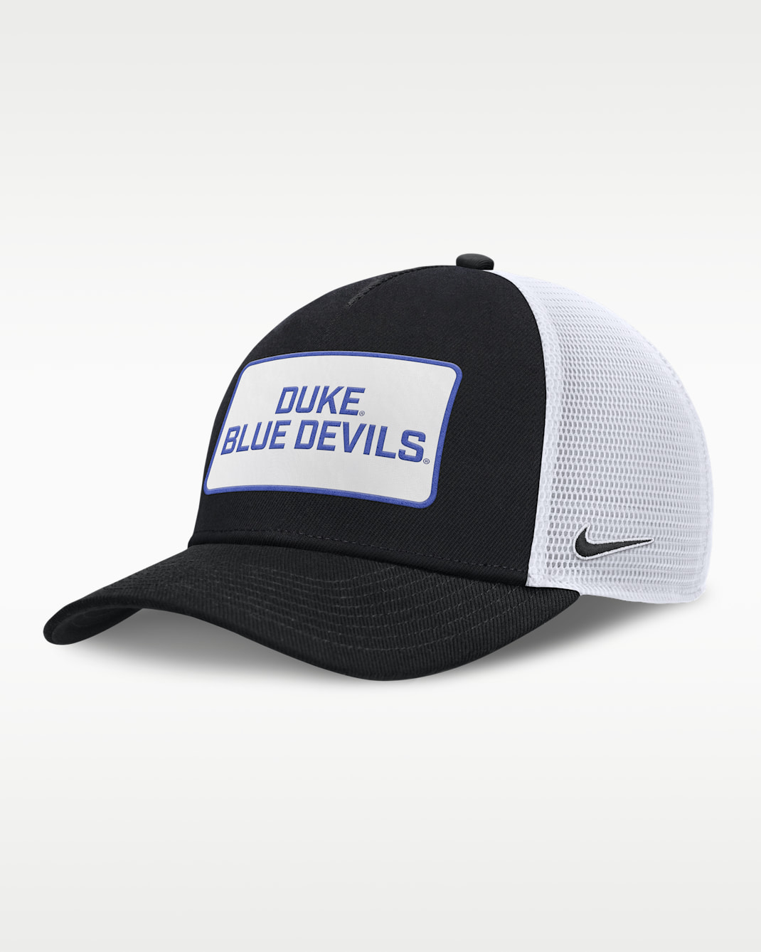 Duke On-Field Rise Men's Nike College Trucker Adjustable Hat - Black