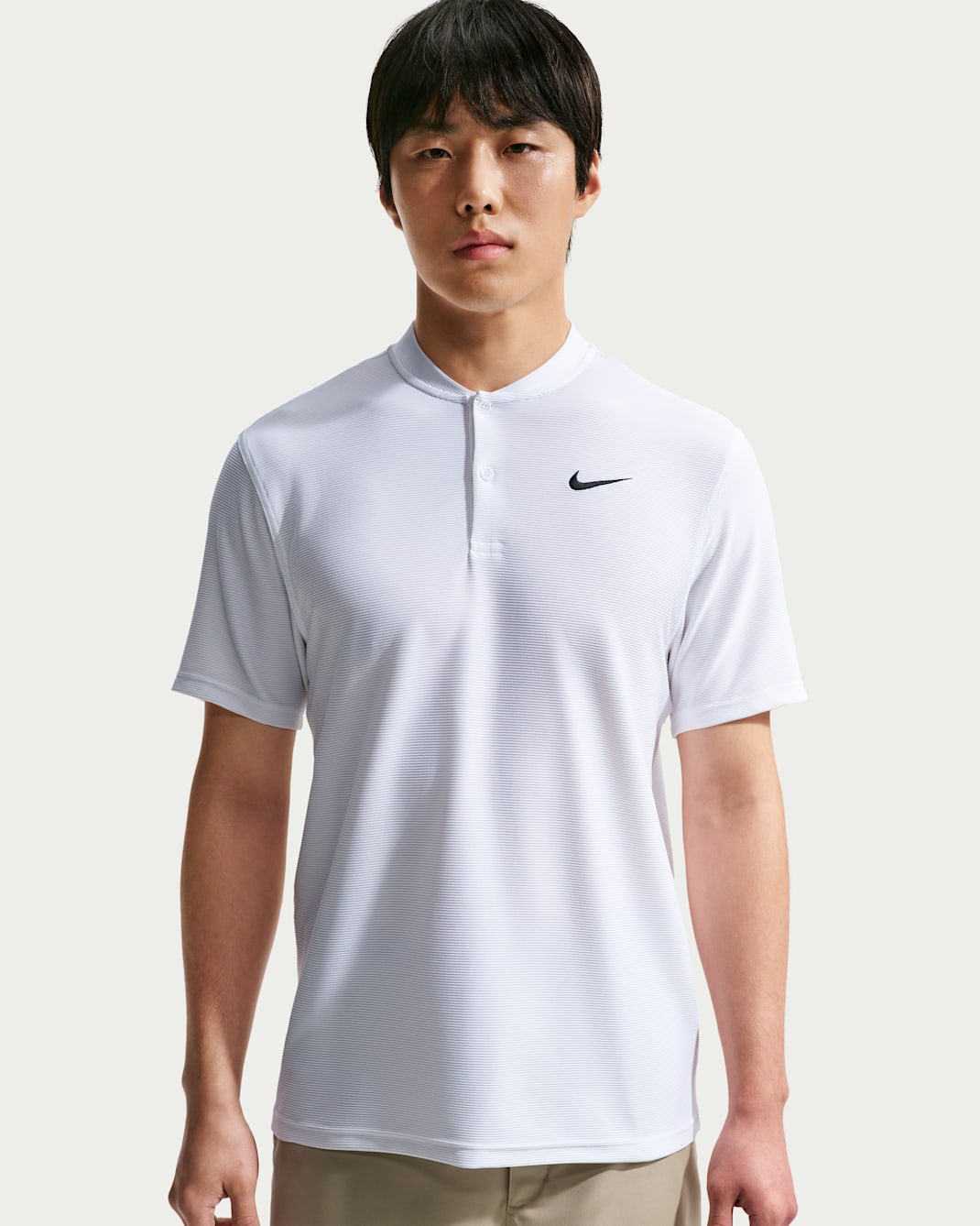 나이키 벨로시티 남성 드라이 핏 골프 폴로 - 화이트/블랙
