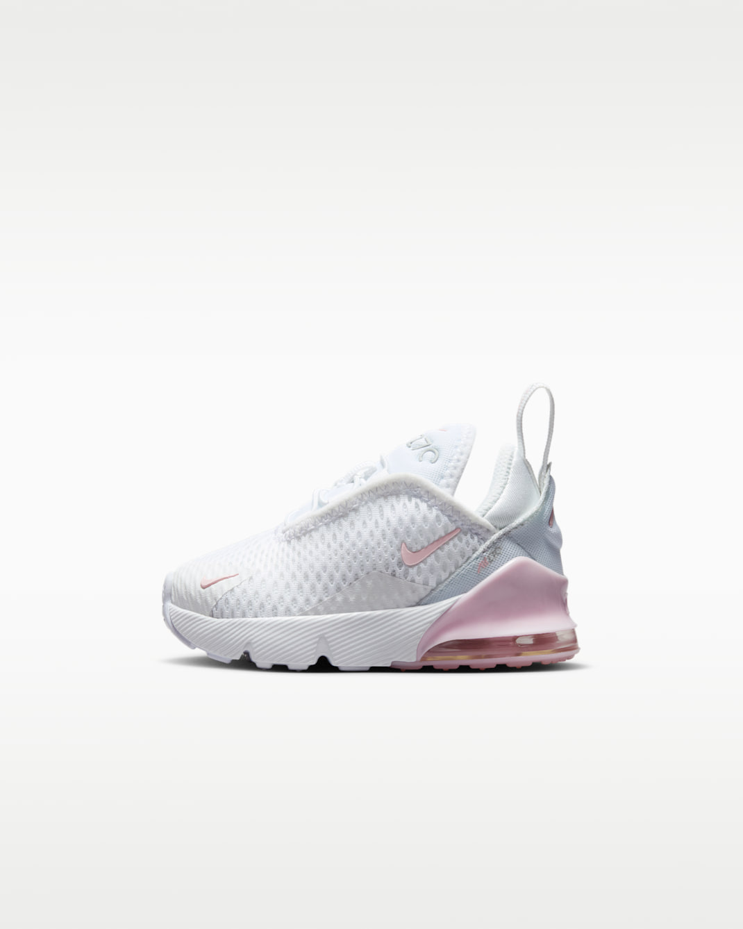 Nike Air Max 270 Baby & Toddler Shoe - White/Light Smoke Grey/Pink Foam