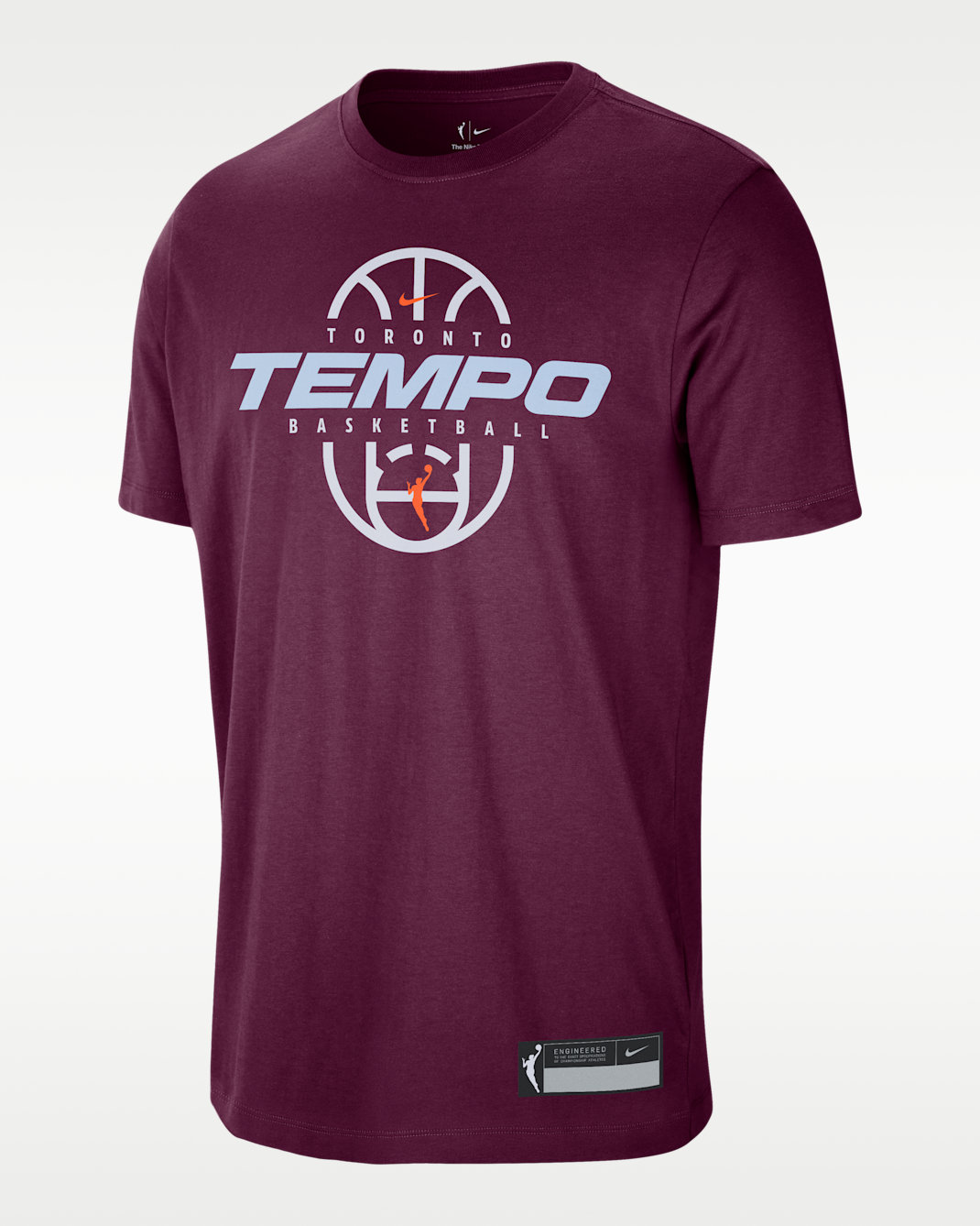 Toronto Tempo Nike WNBA Basketball T-Shirt - Bordeaux