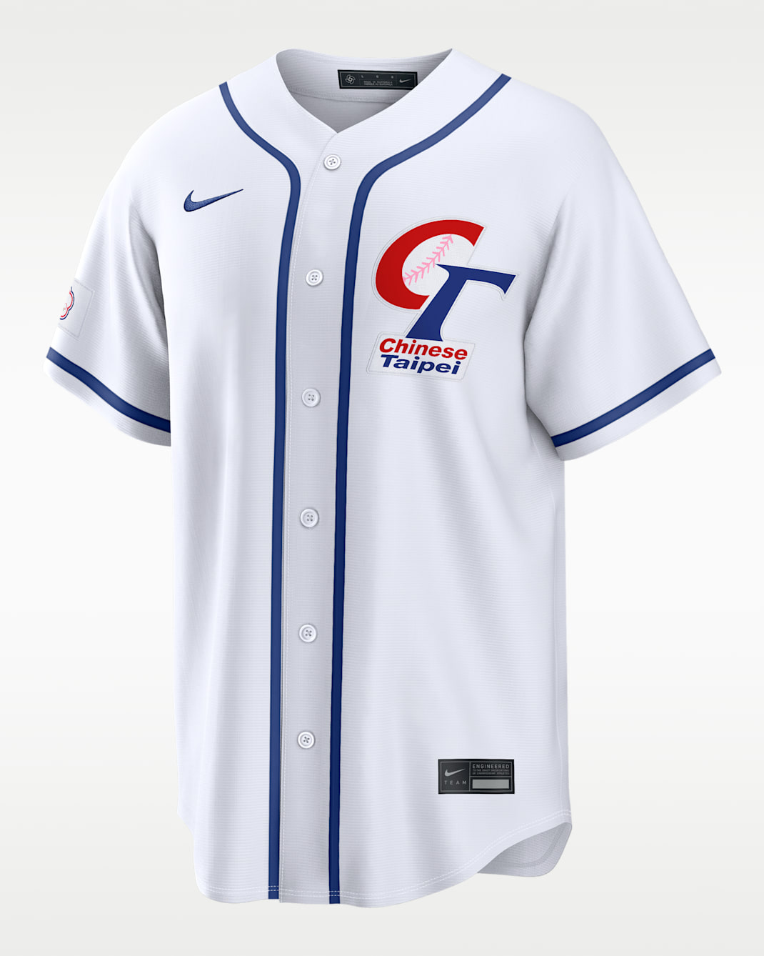 Chinese Taipei National Baseball Team 2026 World Baseball Classic Men's Nike Stadium Jersey - White