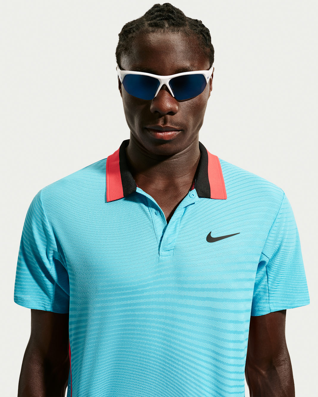 Polo de tenis Aero-FIT para hombre NikeCourt Slam - Azul báltico/Negro