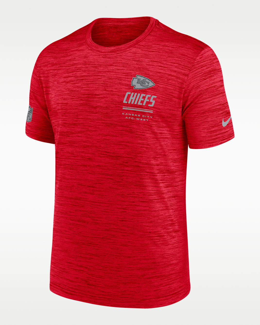 Playera Nike Dri-FIT de la NFL para hombre Kansas City Chiefs Sideline Team Issue Velocity - Rojo
