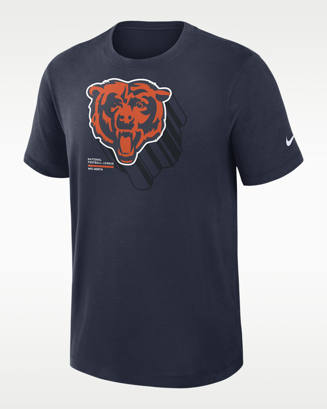Chicago Bears Slub Men's Nike Dri-FIT NFL T-Shirt - Navy
