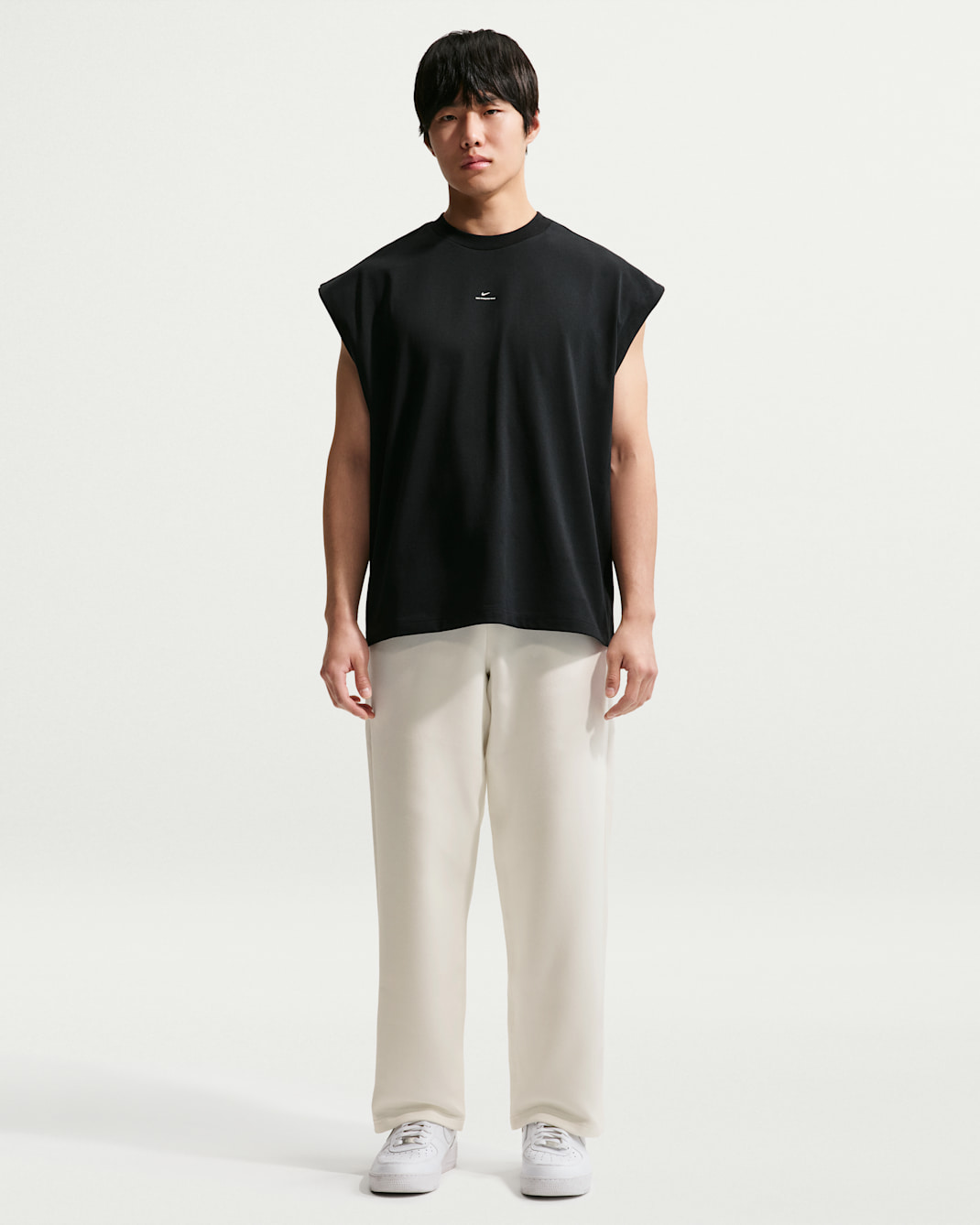 Nike スタンダード イシュー メンズ Therma-FIT 起毛 オープンヘム バスケットボールパンツ - セイル/ブラック