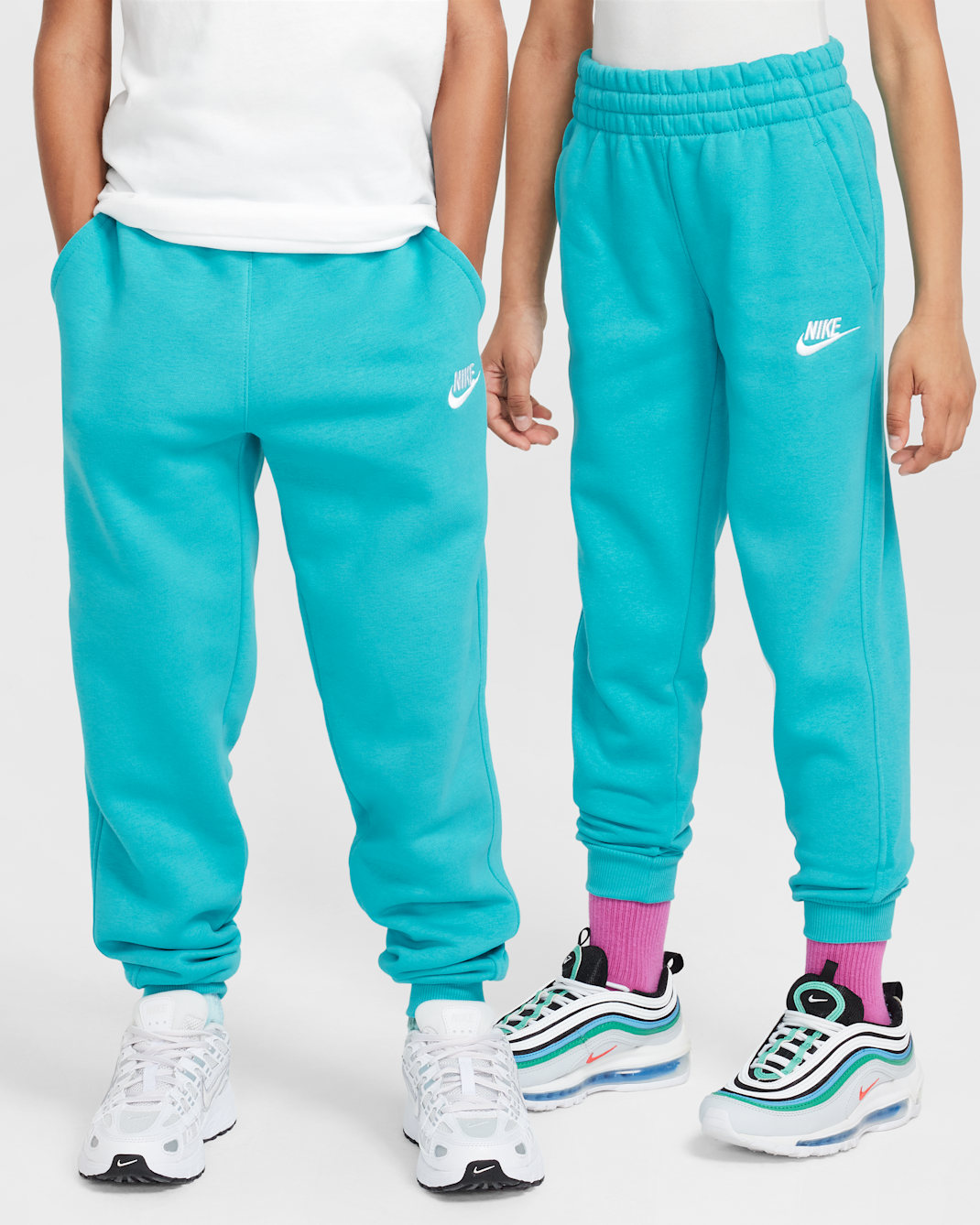 Nike Sportswear Club Fleece Big Kids' Joggers - Dusty Cactus/White