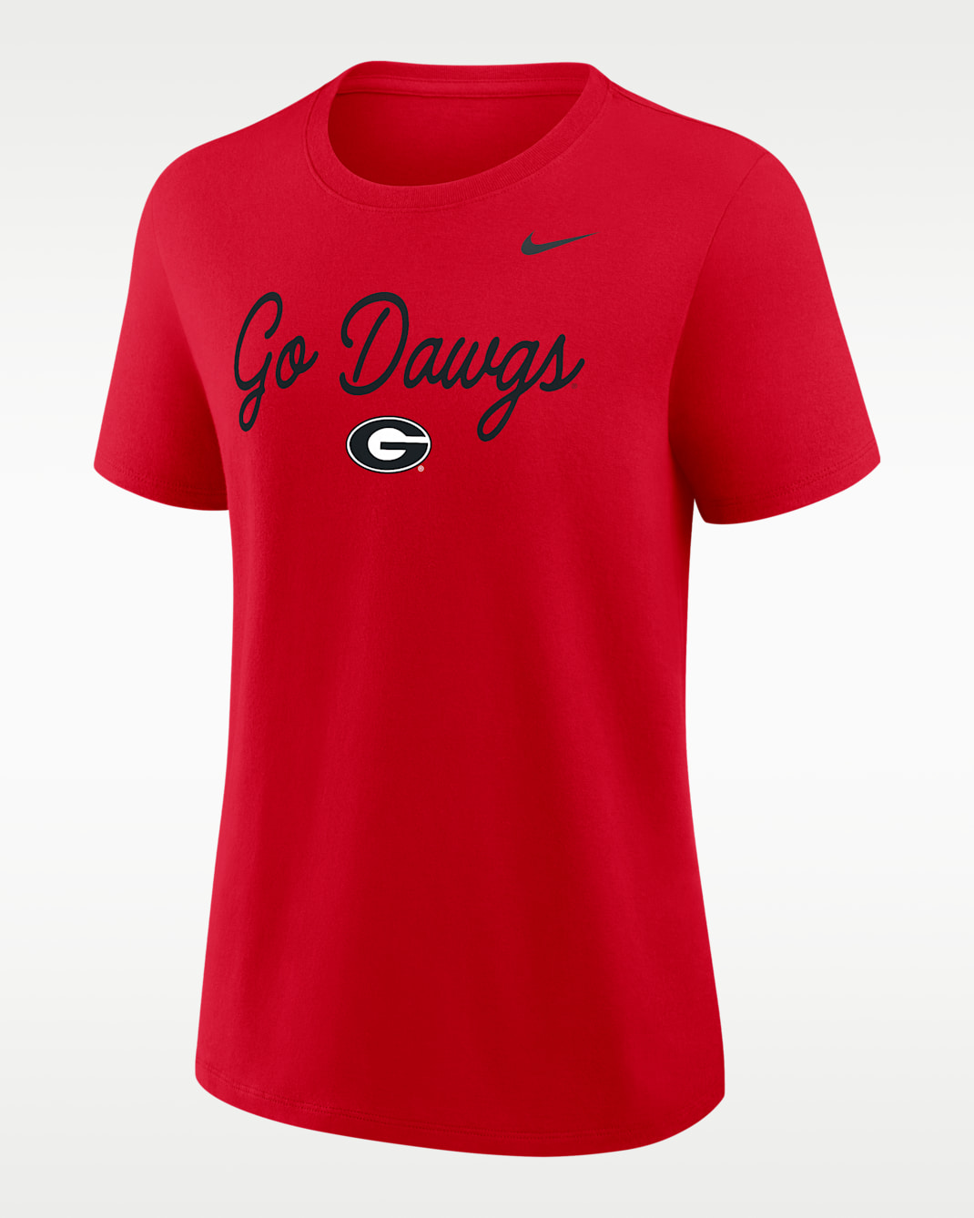 Georgia Script Mantra Logo Women's Nike College T-Shirt - Red