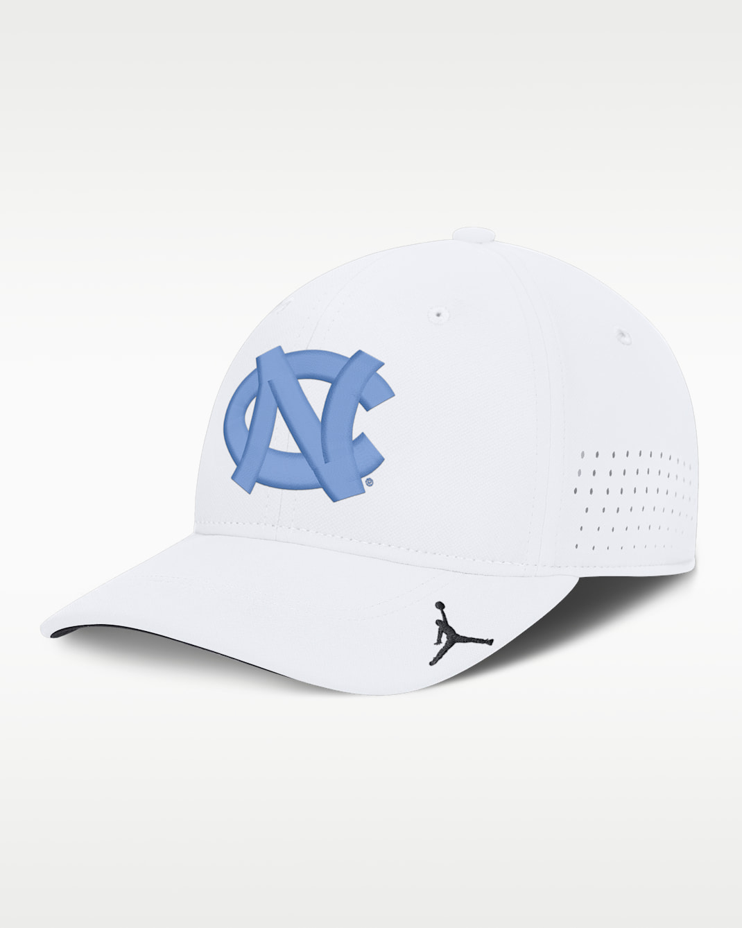 North Carolina Sideline Practice Men's Jordan Brand Dri-FIT College Hat - White