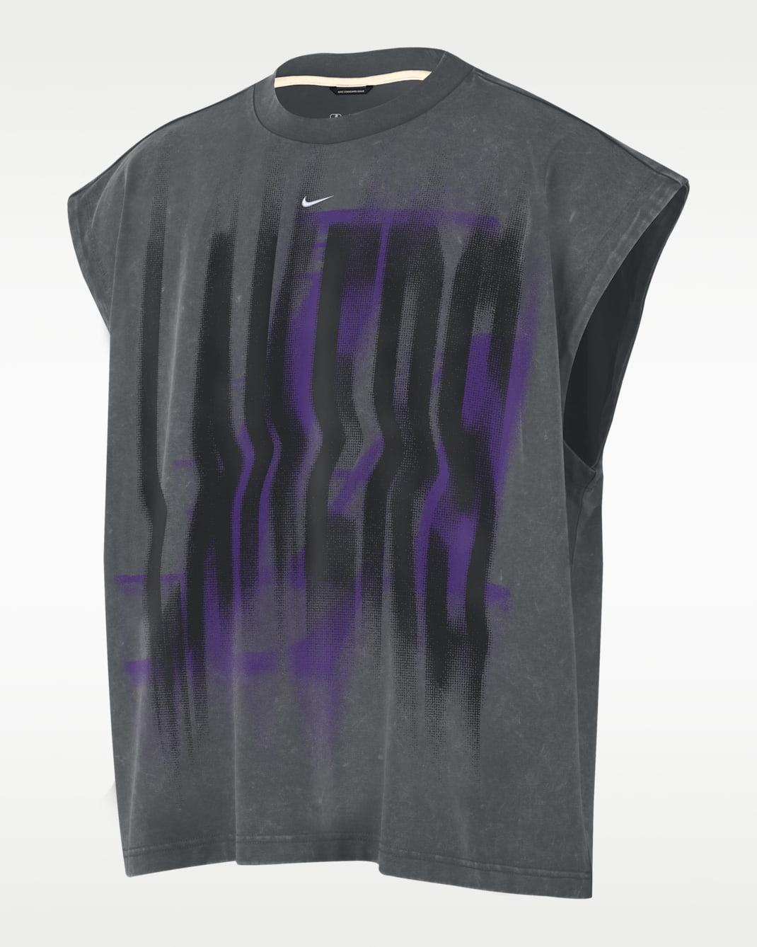 Los Angeles Lakers Standard Issue Men's Nike Sleeveless Basketball Top - Iron Grey/White