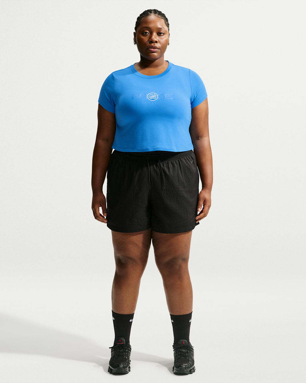 Nike Sportswear Women's Loose High-Waisted Lightweight Ripstop Shorts (Plus Size) - Black/Black