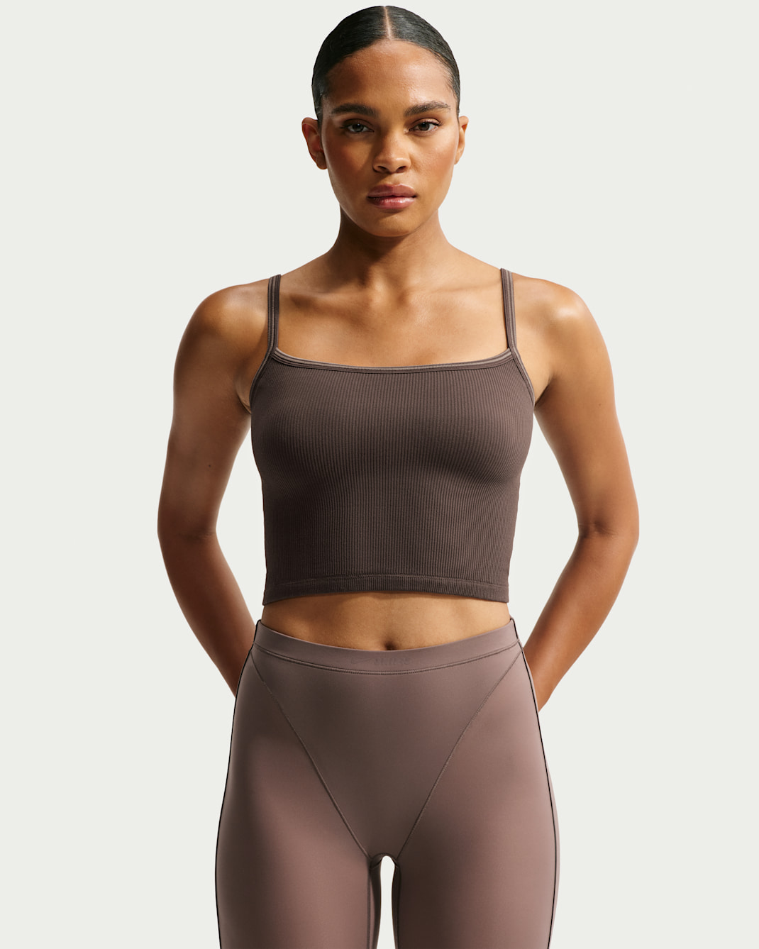 Débardeur caraco NikeSKIMS Ribbed Seamless pour femme - NSKM Phoenix/NSKM Truffle