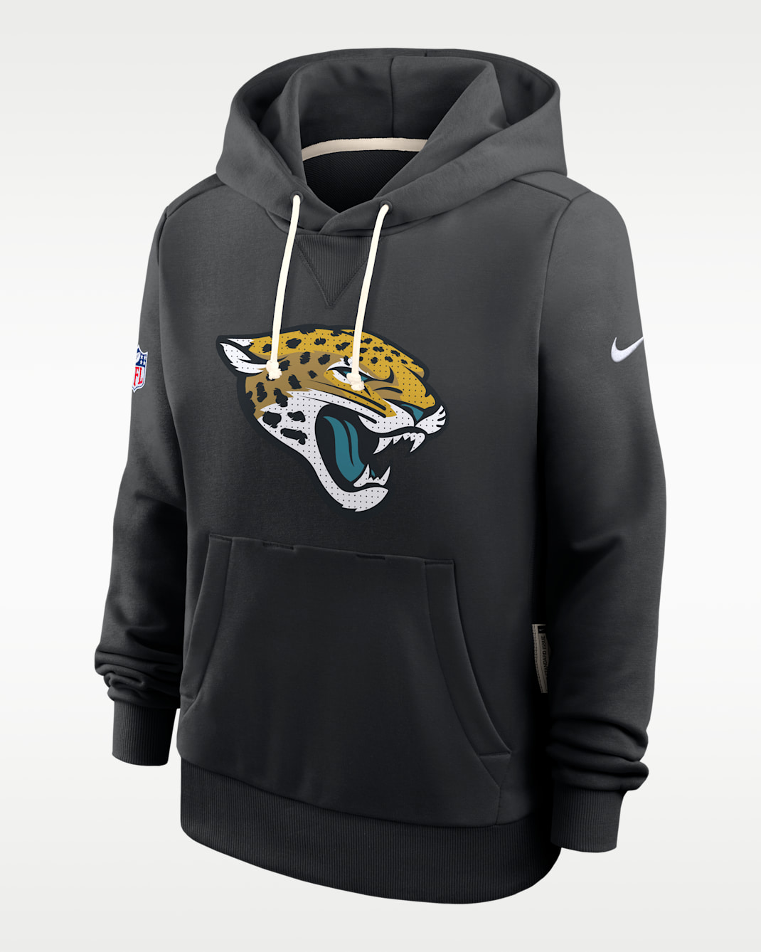 Jacksonville Jaguars Sideline Women's Nike Dri-FIT NFL Pullover Hoodie - Black