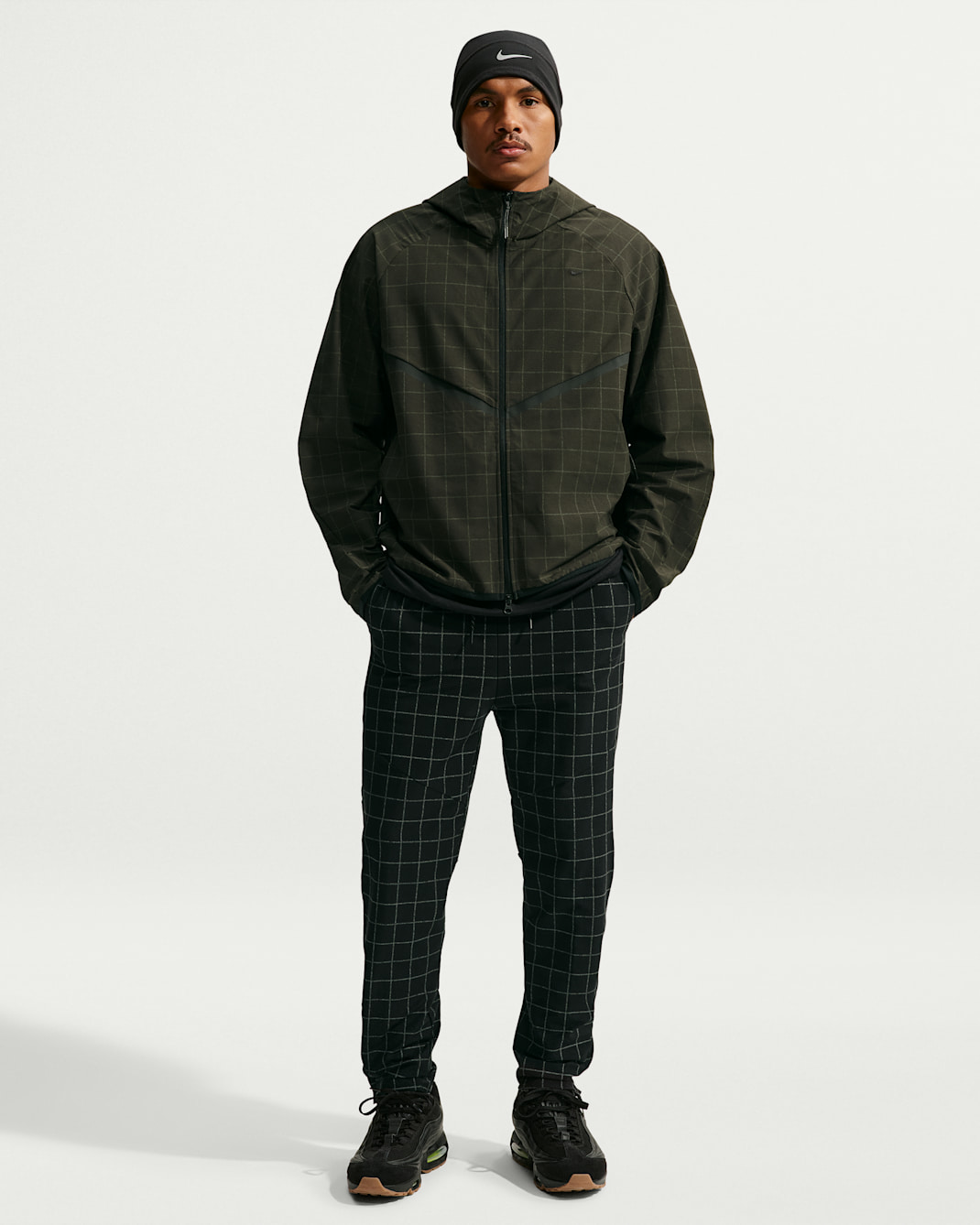 Nike Tech  Men's Loose Dri-FIT Shori Knit Full-Zip All-Over-Print Jacket
