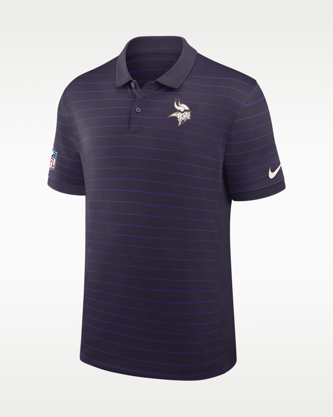 Minnesota Vikings Rivalries Collection Sideline Victory Striped Men's Nike Dri-FIT NFL Polo - Purple