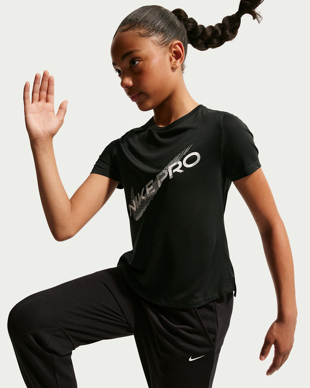 Nike Pro Big Kids' (Girls') Dri-FIT Short-Sleeve Top