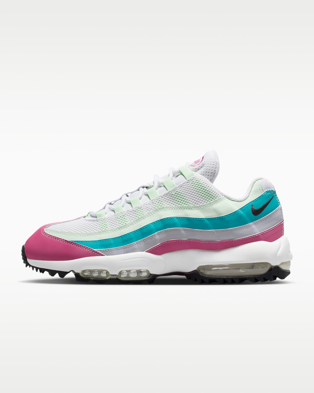 Nike Air Max '95 G Golf Shoes - Peony/Volt Tint/Dusty Cactus/Anthracite