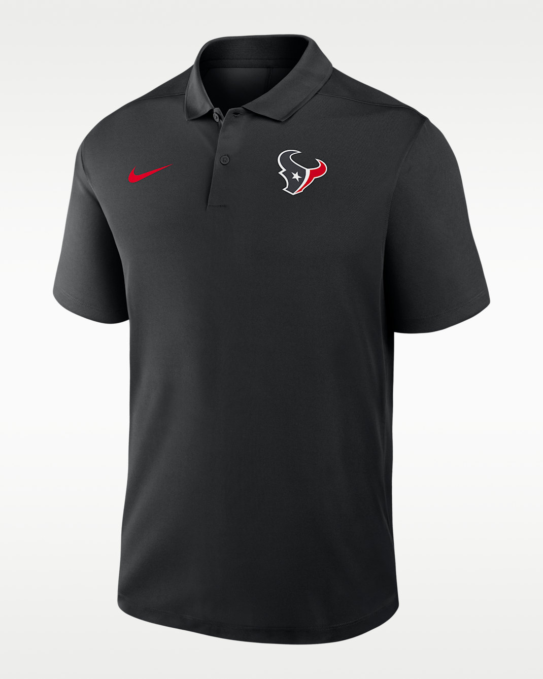 Houston Texans Logo Victory Men's Nike Dri-FIT NFL Polo - Black