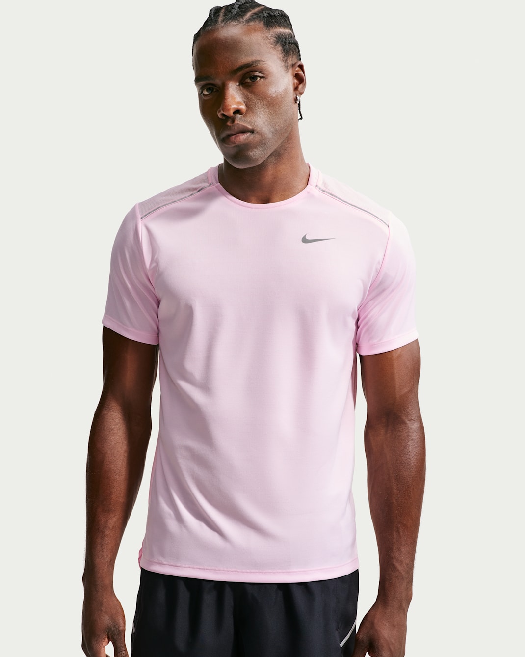 Nike Miler Dri-FIT kortermet T-skjorte til herre - Pink Foam