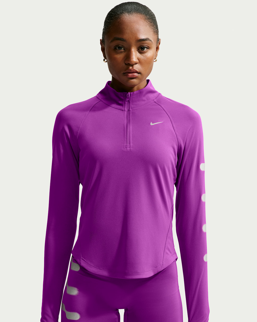 Haut de running à demi-zip Dri-FIT Nike Tempo Flash pour femme - Bold Berry
