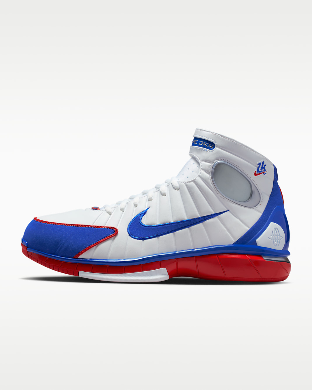 Tenis para hombre Nike Air Zoom Huarache 2K4 All Star - Blanco/Rojo universitario/Plata metalizado/Royal universitario
