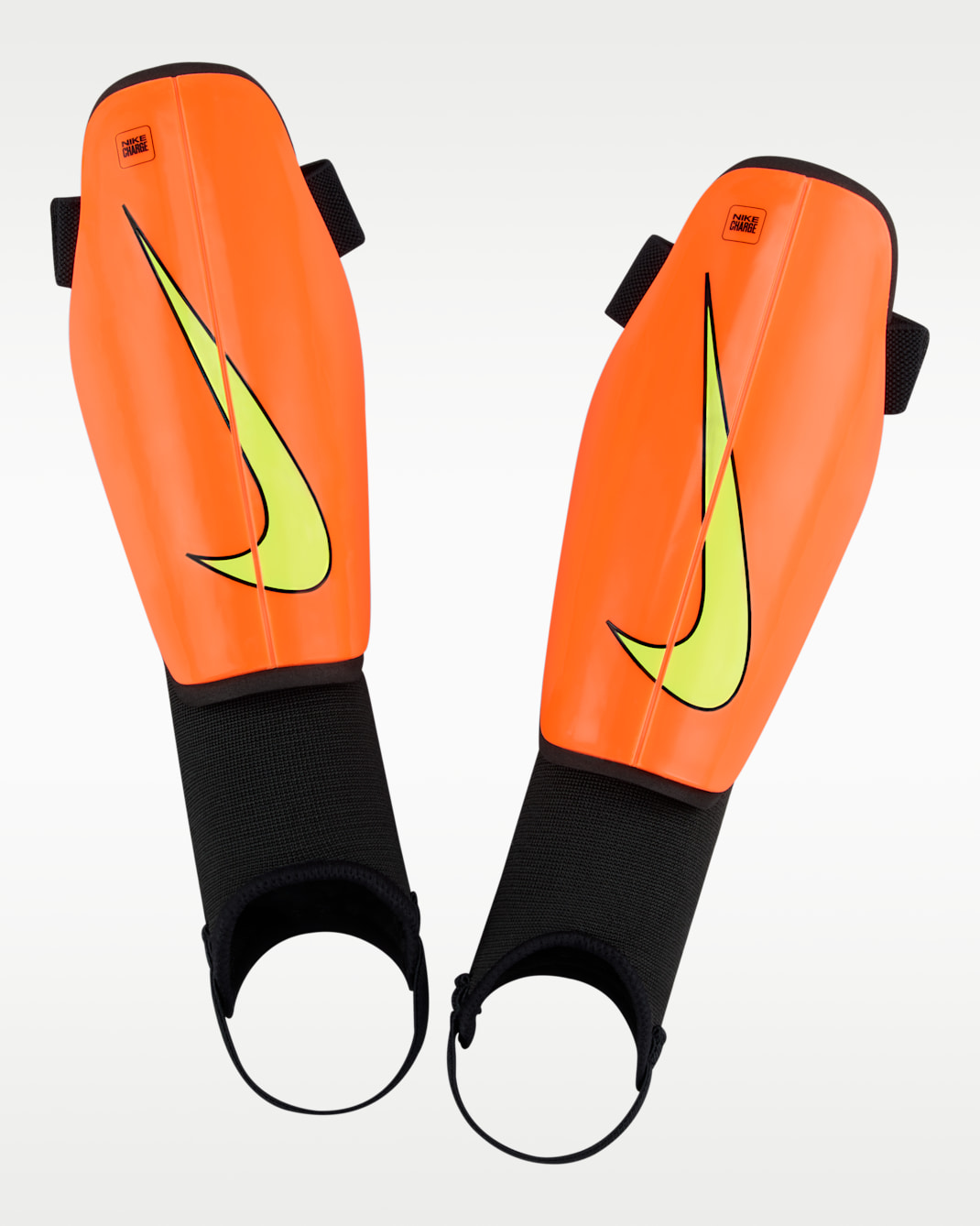 Nike Charge Kids' Football Shinguards - Hyper Crimson/Black/Volt