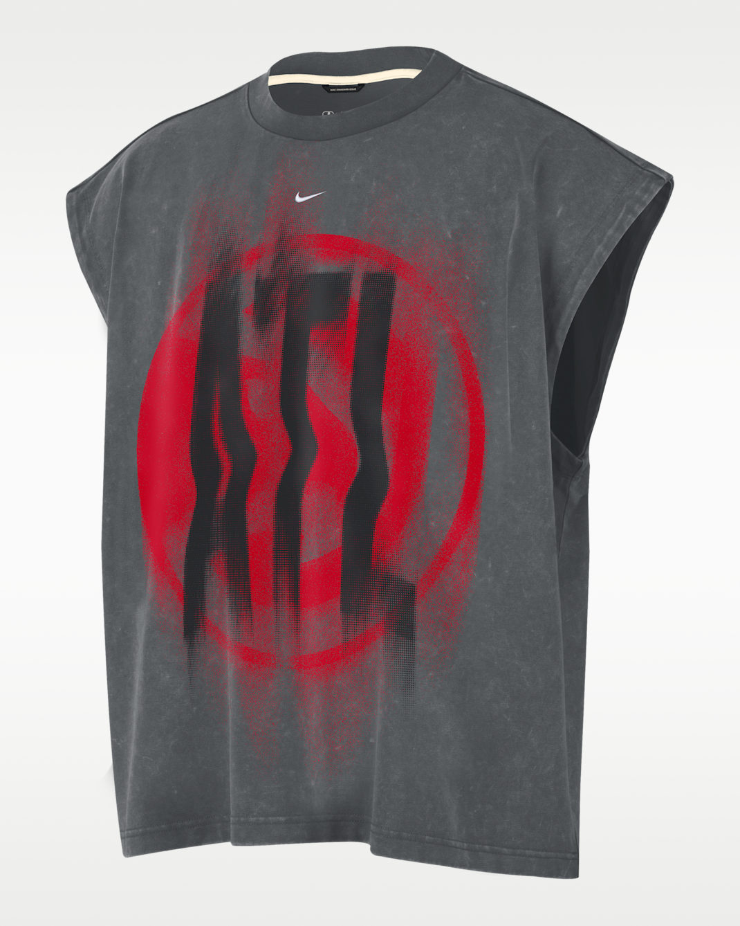 Camiseta de básquetbol sin mangas para hombre Atlanta Hawks Standard Issue - Gris hierro/Blanco